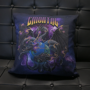 Elevate your home decor with the Emortal Dragons Pillow: a luxurious blend of 100% pre-shrunk polyester with a linen feel, hidden zipper, and machine-washable ease. Crafted on-demand for sustainability. Add a touch of enchantment to your space!