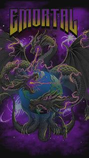 EMORTAL Black Dragon Skate Deck (Shipping Will Resume 11/17/25)