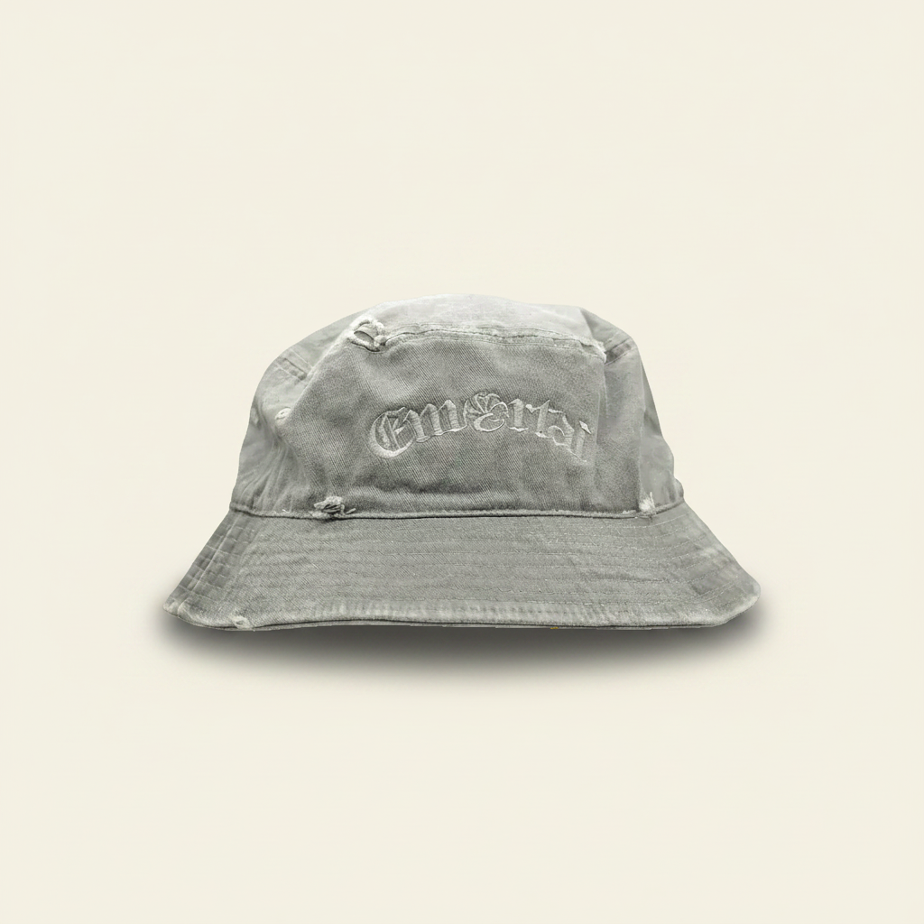 EMORTAL Distressed Wash Bucket Hat