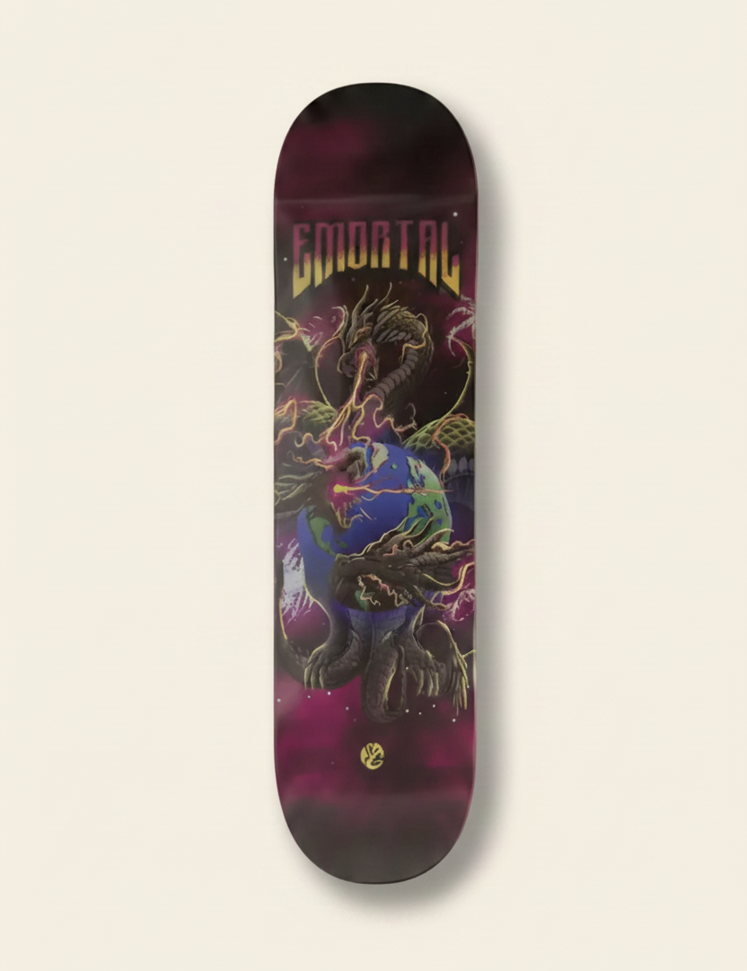 Emortal Black Dragons Skate Deck