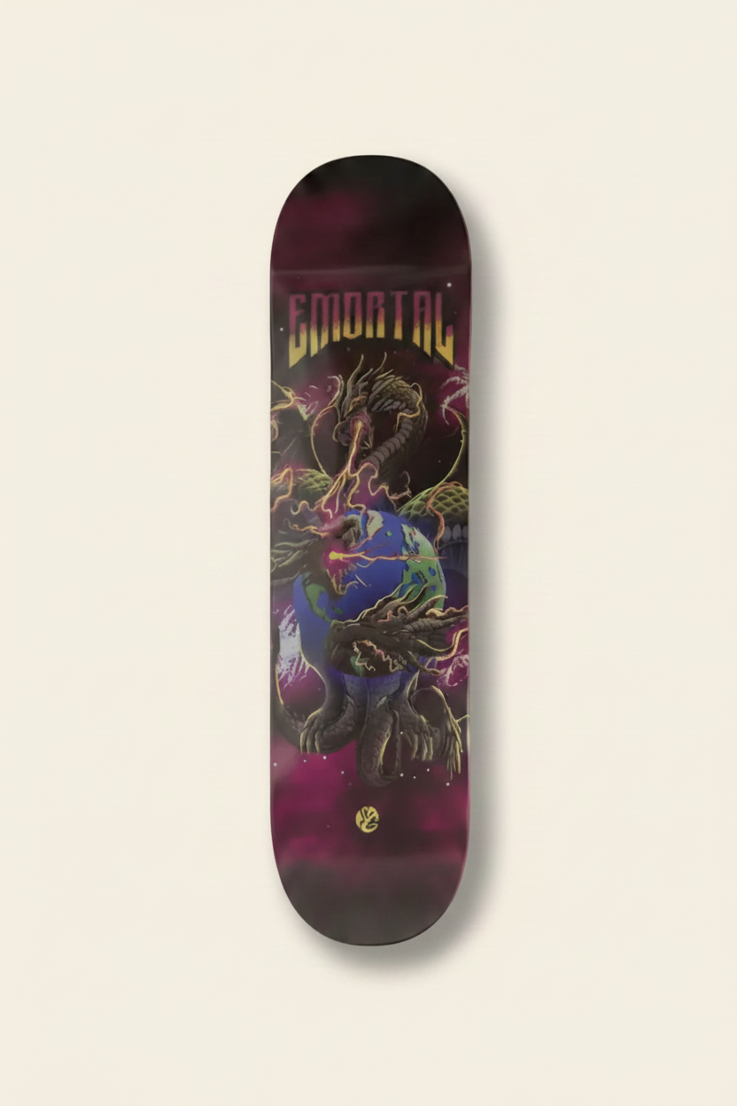 Emortal Black Dragons Skate Deck