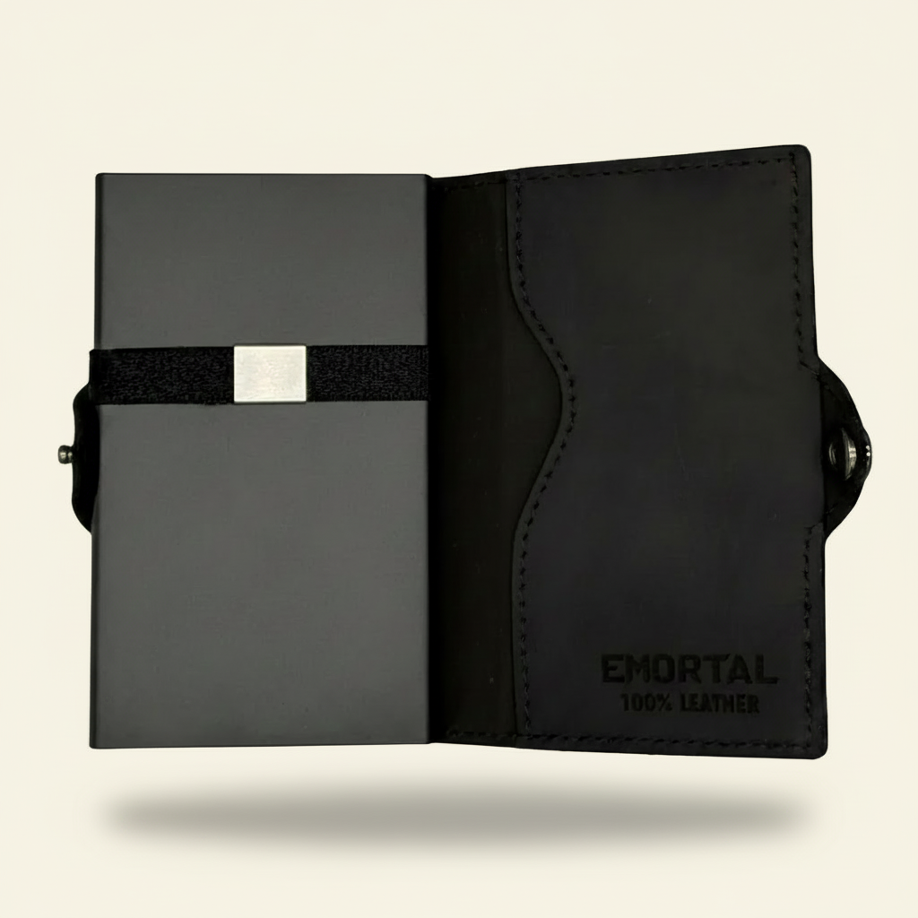 EMORTAL RFID Wallet — Vintage Leather