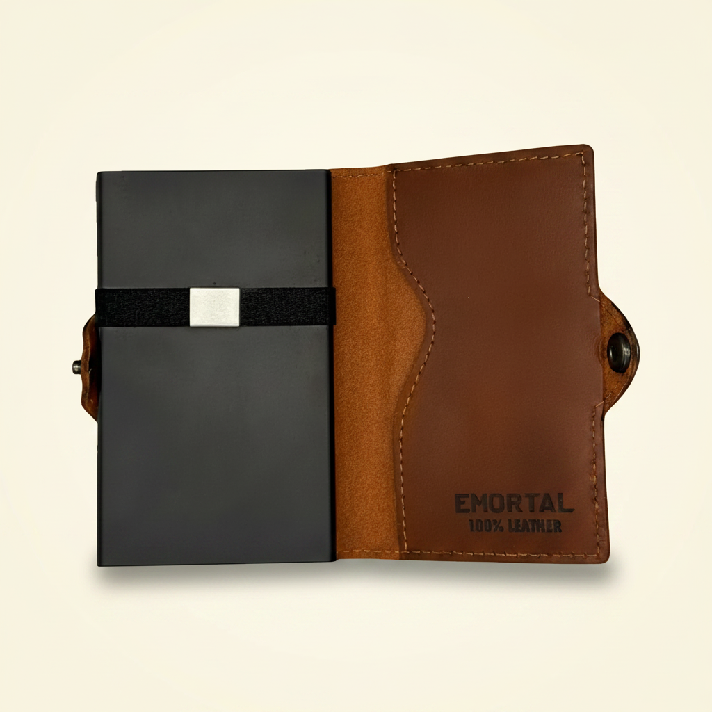 EMORTAL RFID Wallet — Vintage Leather