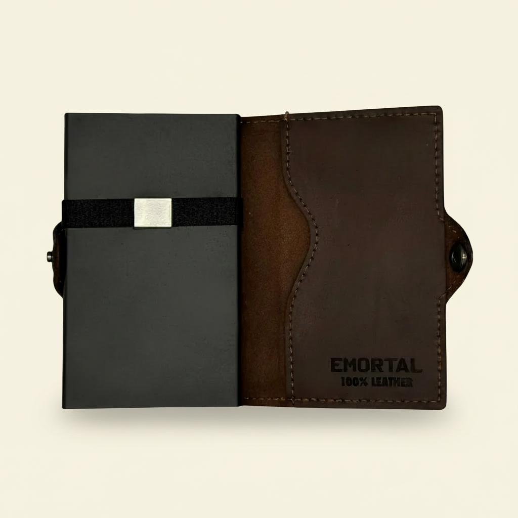 EMORTAL RFID Wallet — Vintage Leather