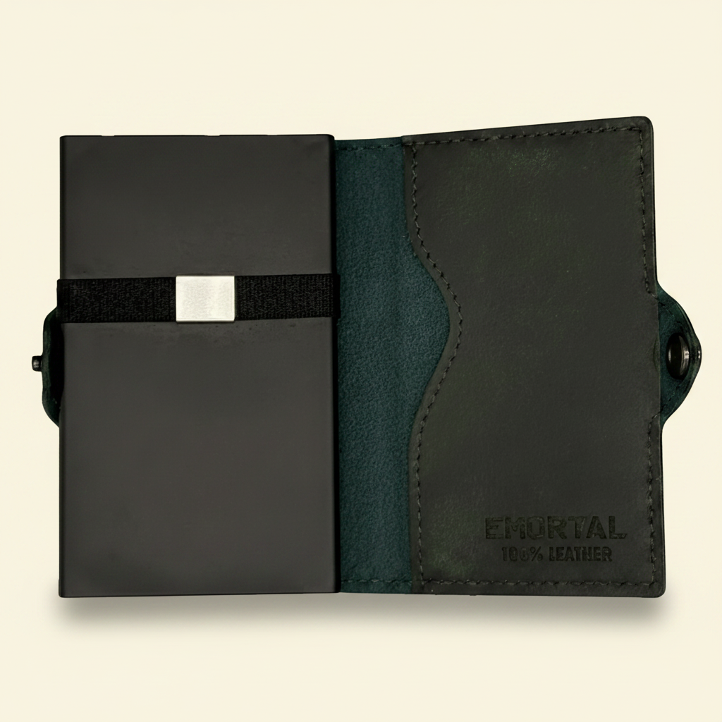 EMORTAL RFID Wallet — Vintage Leather