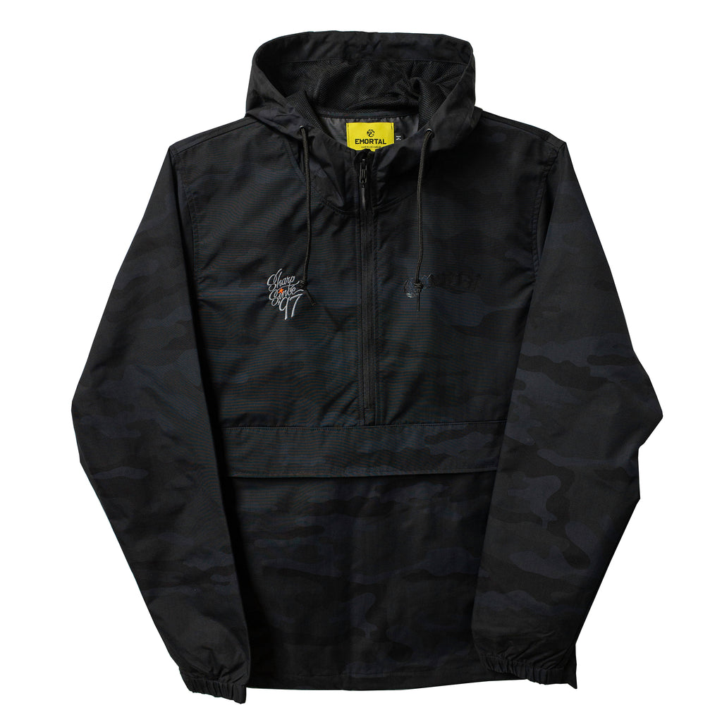 Self Made- Anorak Jacket Black Camo